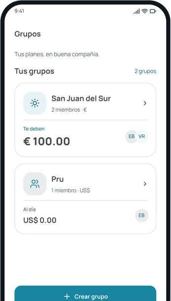 Los grupos en el tema claro