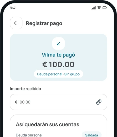 Registrar un pago en la app